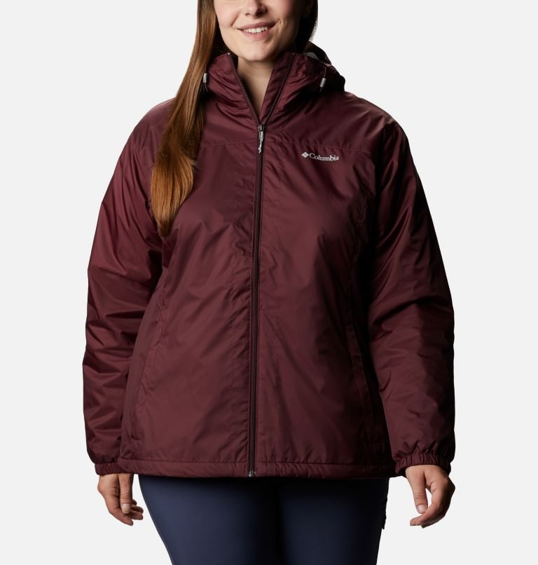 Columbia Switchback Sherpa Forede Jakke Dame Burgunder | Plus Size 32107C